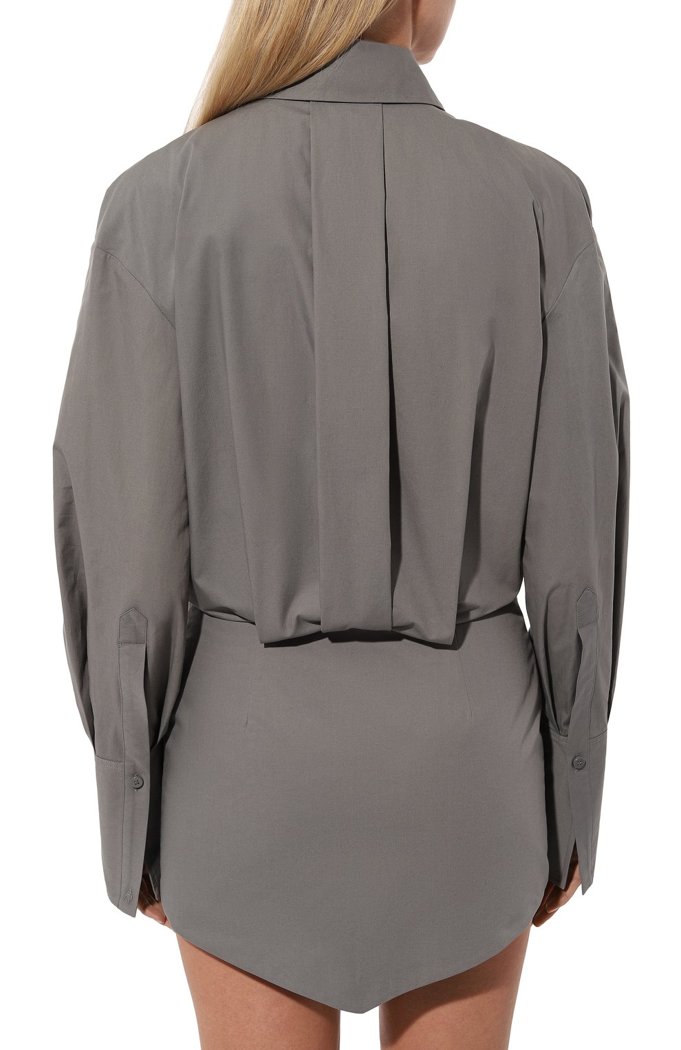 Хлопковое платье THE ATTICO, арт. 247WCA93, фото 4