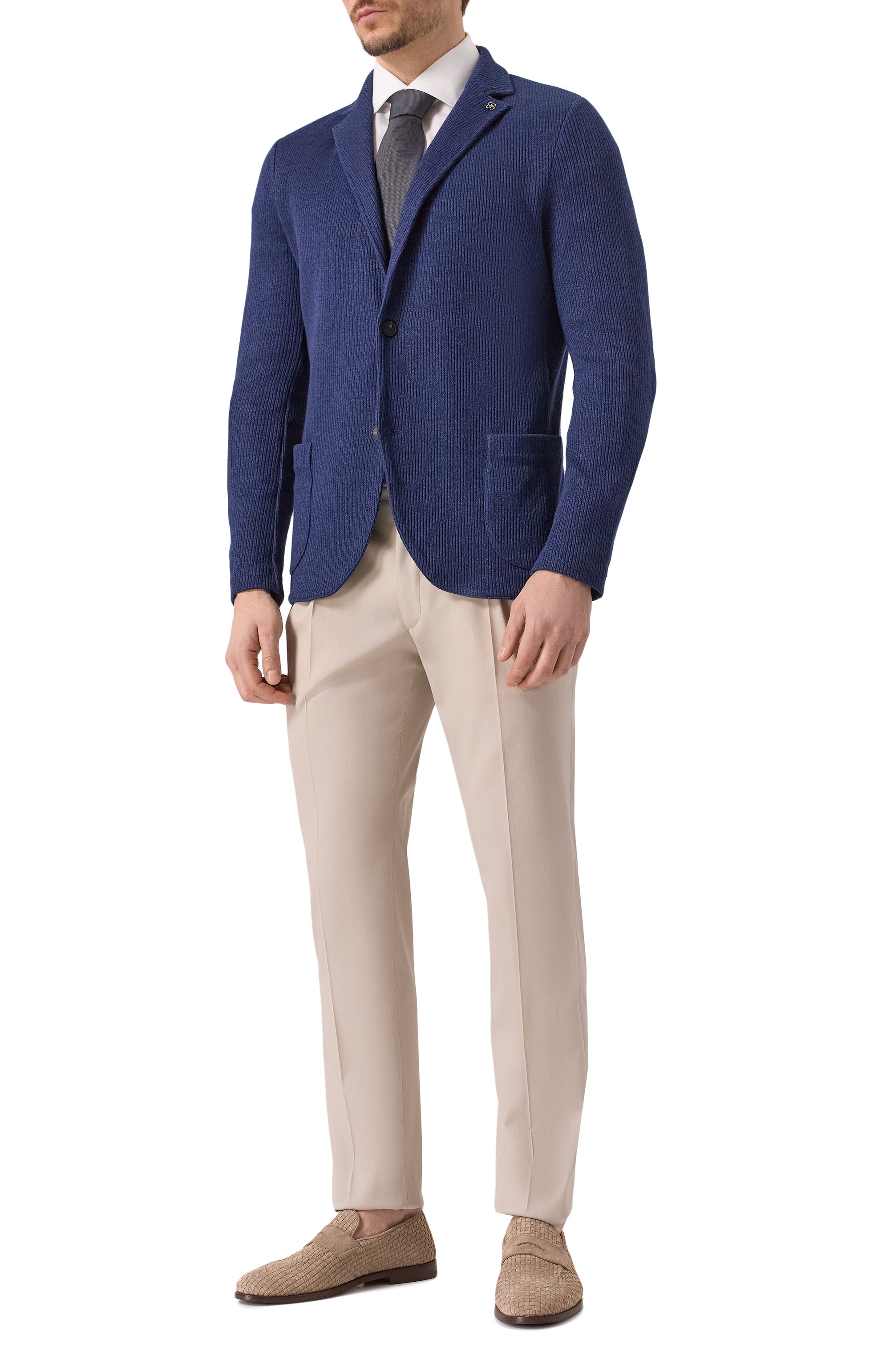 Пиджак изо льна и хлопка GRAN SASSO, арт. 57156/18652, фото 2