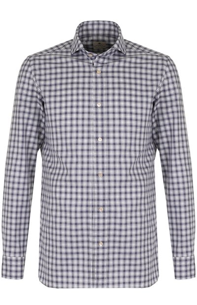 Хлопковая рубашка в клетку LUIGI BORRELLI, арт. EV18/TS4096, фото 1