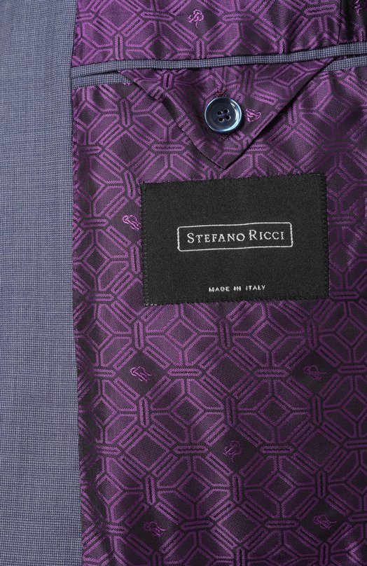 Шерстяной костюм Stefano Ricci M1SF432220/W0017S/58 Синий  M1SF432220/W0017S/58 Фото 10