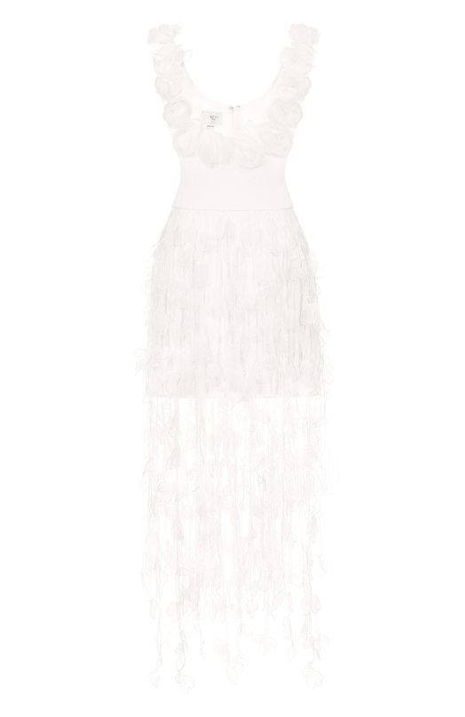 Платье из вискозы Giambattista Valli 25SSSVTE5032/91GDM Кремовый 25SSSVTE5032/91GDM