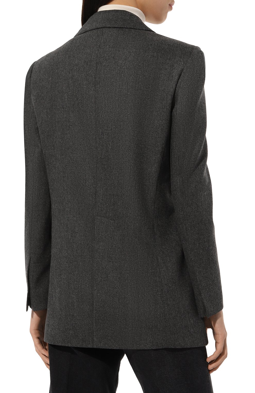 Жакет из шерсти и кашемира SASUPHI темно-серого цвета по цене 186000 руб., арт. W24715, фото 4 Жакет из шерсти и кашемира SASUPHI, арт. W24715, фото 4