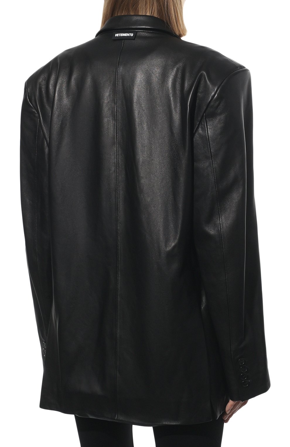 Кожаный жакет VETEMENTS, арт. UE52JA550BL 2434/W, фото 4