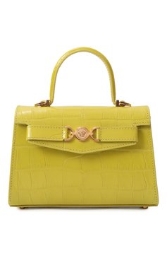 Женская сумка medusa '95 small VERSACE салатового цвета, арт. 1013824/1A08724 | Фото 1 (Материал сплава: Проставлено; Драгоценные камни: Проставлено; Материал: Натуральная кожа; Ремень/цепочка: На ремешке; Размер: small)