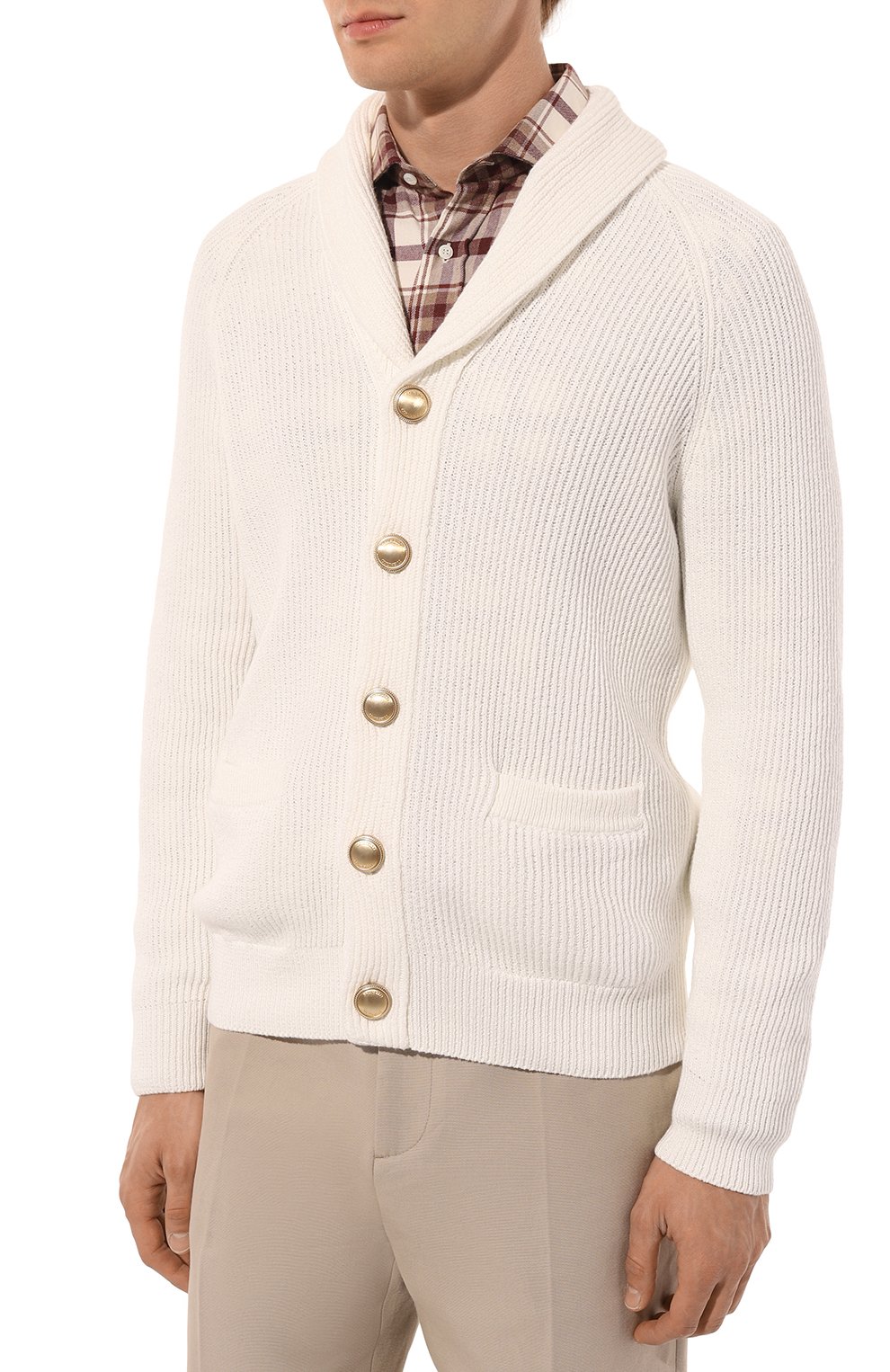 Хлопковый кардиган BRUNELLO CUCINELLI, арт. M2W706006, фото 3