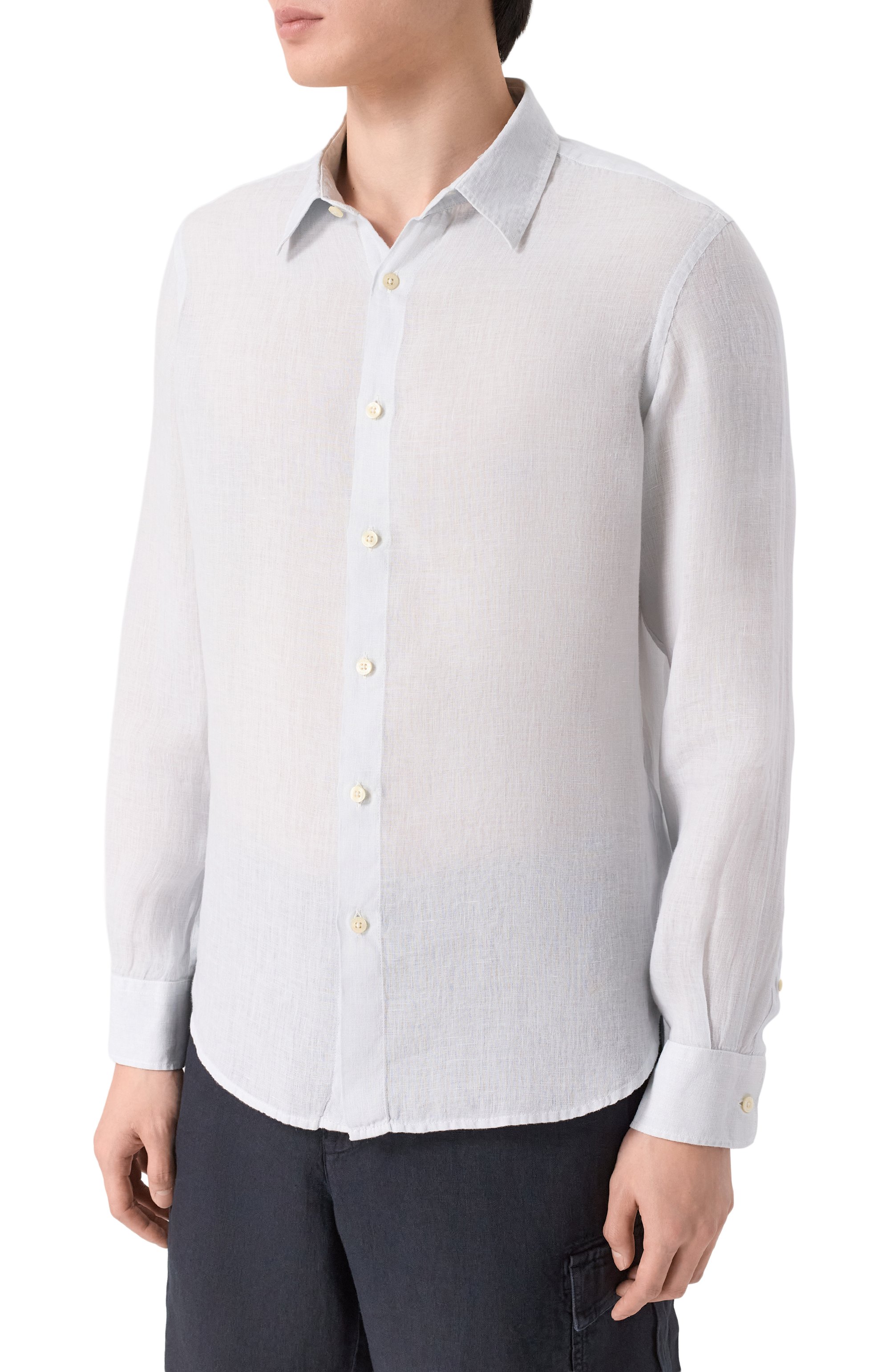 Льняная рубашка 120% LINO, арт. 33ALIM1PKA/0115/S00, фото 3