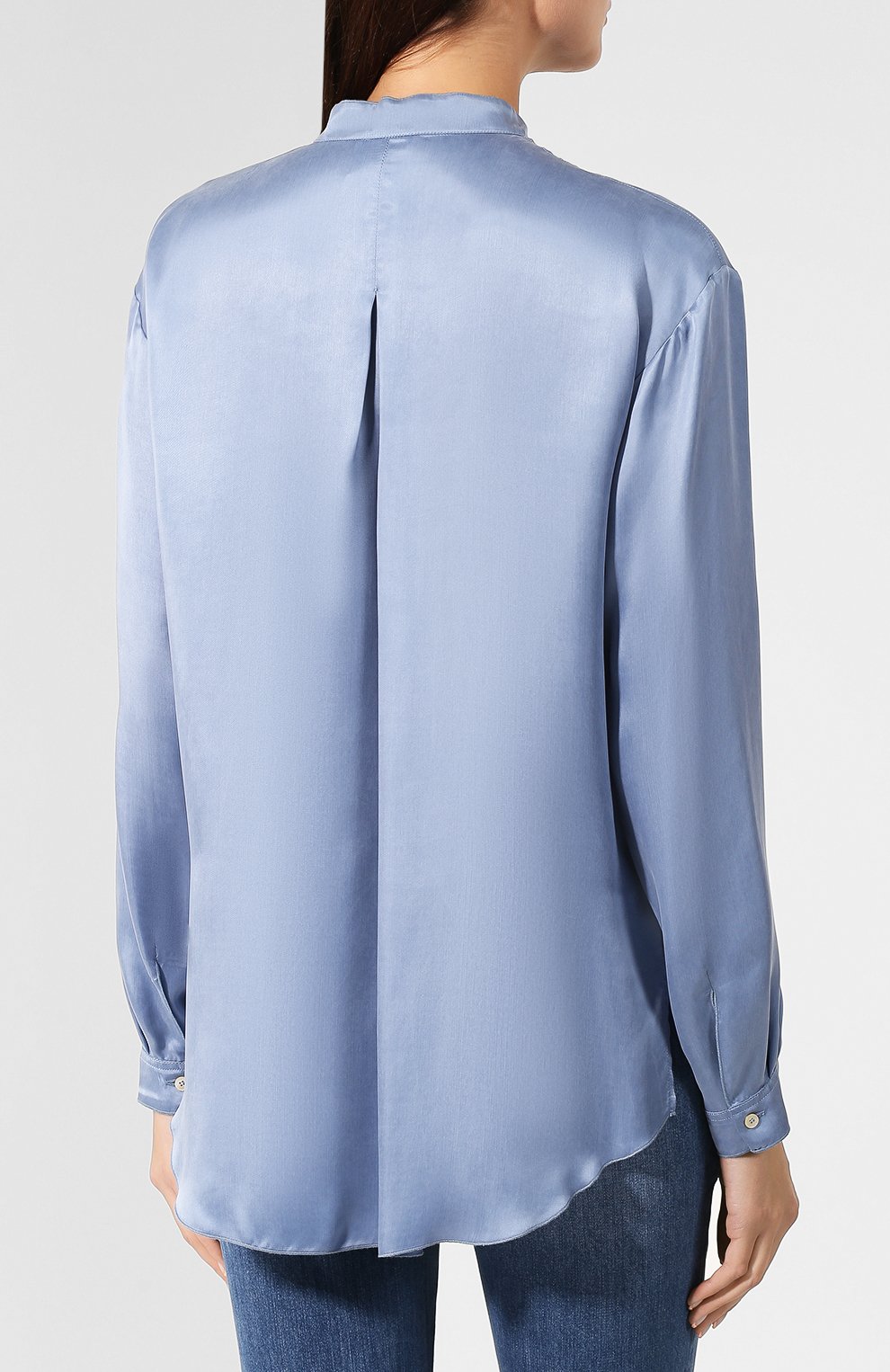 Атласная рубашка FORTE_FORTE, арт. 6540, фото 4