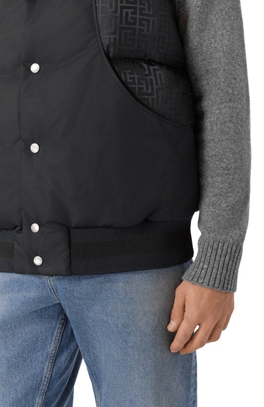 Утепленный жилет Balmain FH0T0141/MF22 Синий  FH0T0141/MF22 Фото 5