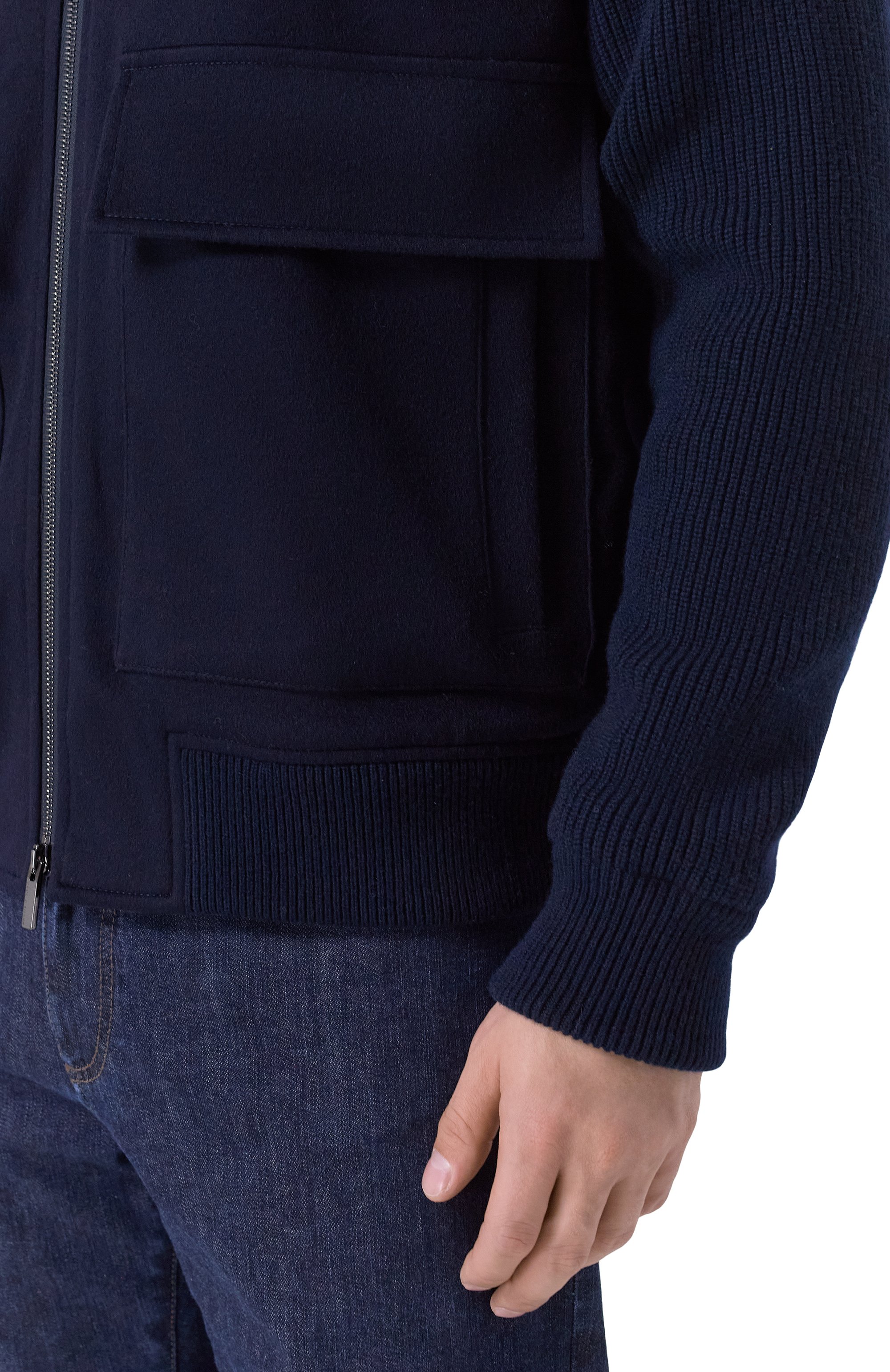 Бомбер из шерсти и кашемира PAUL&SHARK, арт. 15311301, фото 5