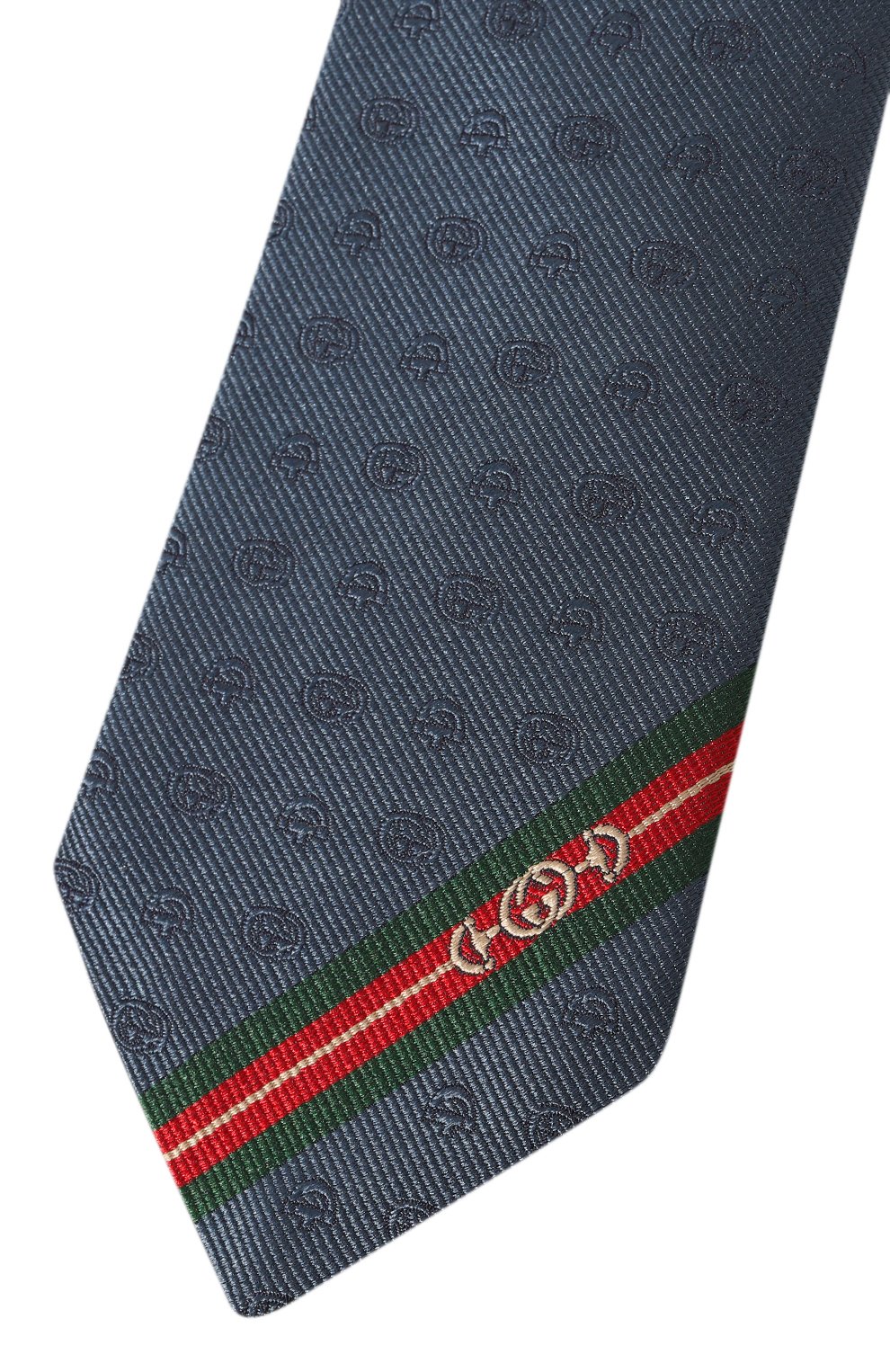 Шелковый галстук GUCCI синего цвета по цене 28800 руб., арт. 624057 4E002, фото 4 Шелковый галстук GUCCI, арт. 624057 4E002, фото 4