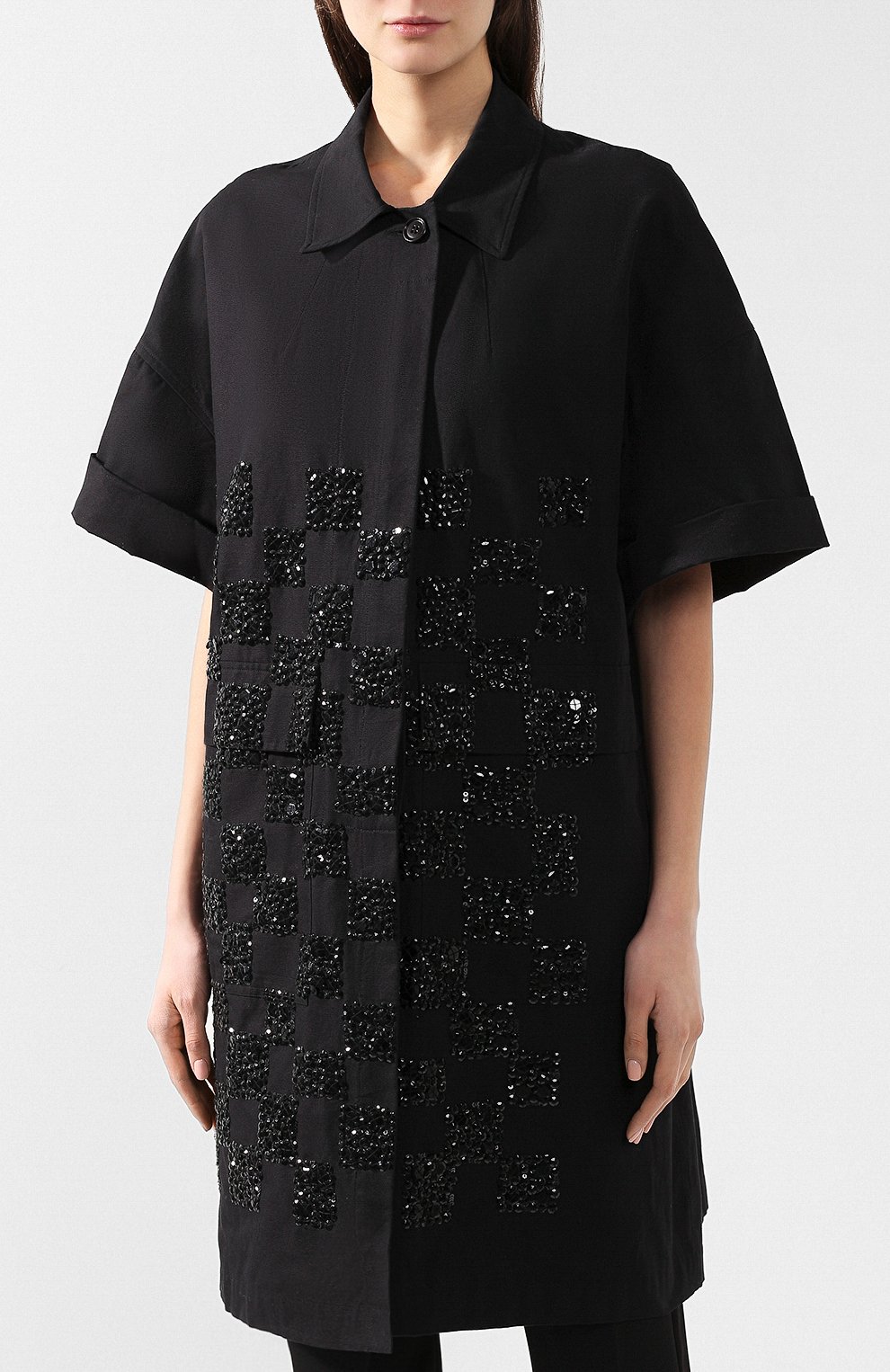 Хлопковое пальто DRIES VAN NOTEN, арт. 191-30210-7293, фото 3