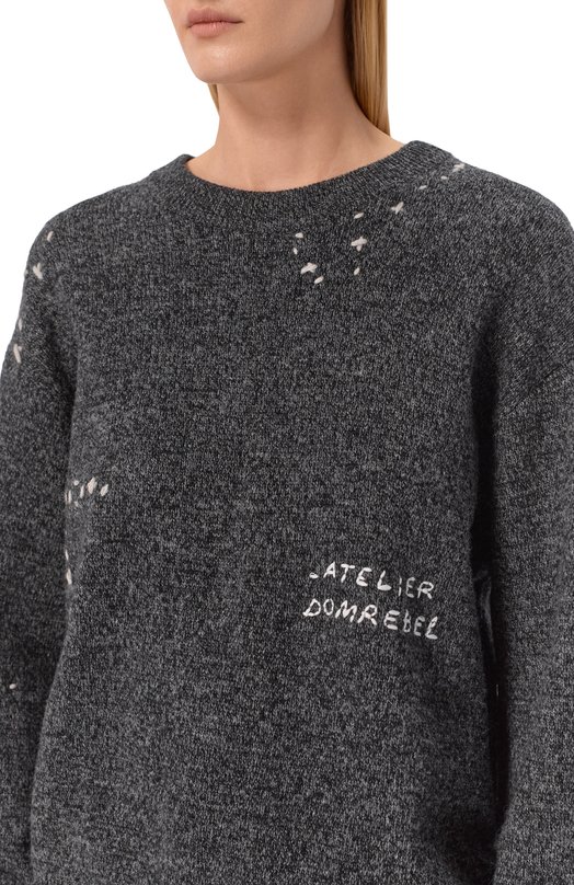 Свитер DOMREBEL RENEGADE/KNIT CREWNECK Серый  RENEGADE/KNIT CREWNECK Фото 5