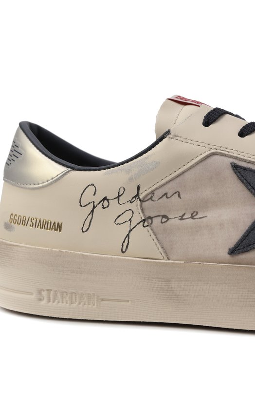 Комбинированные кеды Stardan Golden Goose Deluxe Brand GMF00333.F008119 Бежевый  GMF00333.F008119 Фото 6