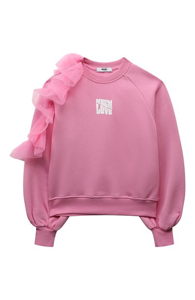 Хлопковый свитшот MSGM KIDS, арт. MS029181, фото 1
