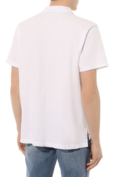 Хлопковое поло JAMES PERSE, арт. MSX3337/WHT, фото 4