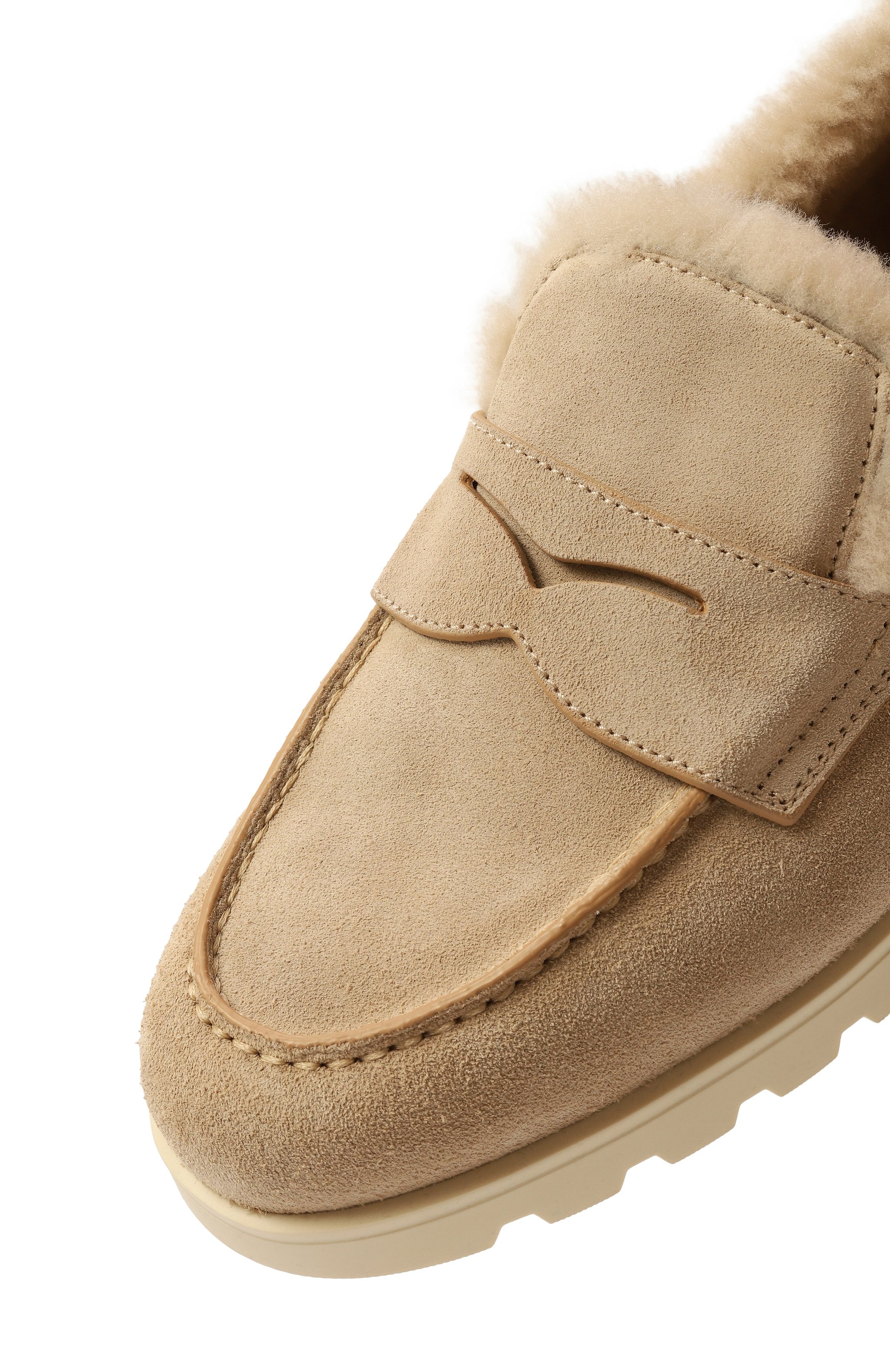 Замшевые пенни-лоферы SANTONI, арт. WUDG71132TIRAPFR, фото 7