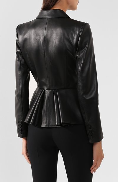 Кожаный жакет ALEXANDER MCQUEEN, арт. 585011/Q5AA0, фото 4