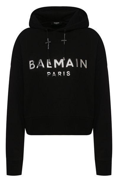 Женский хлопковое худи BALMAIN, арт. TF03792/I419