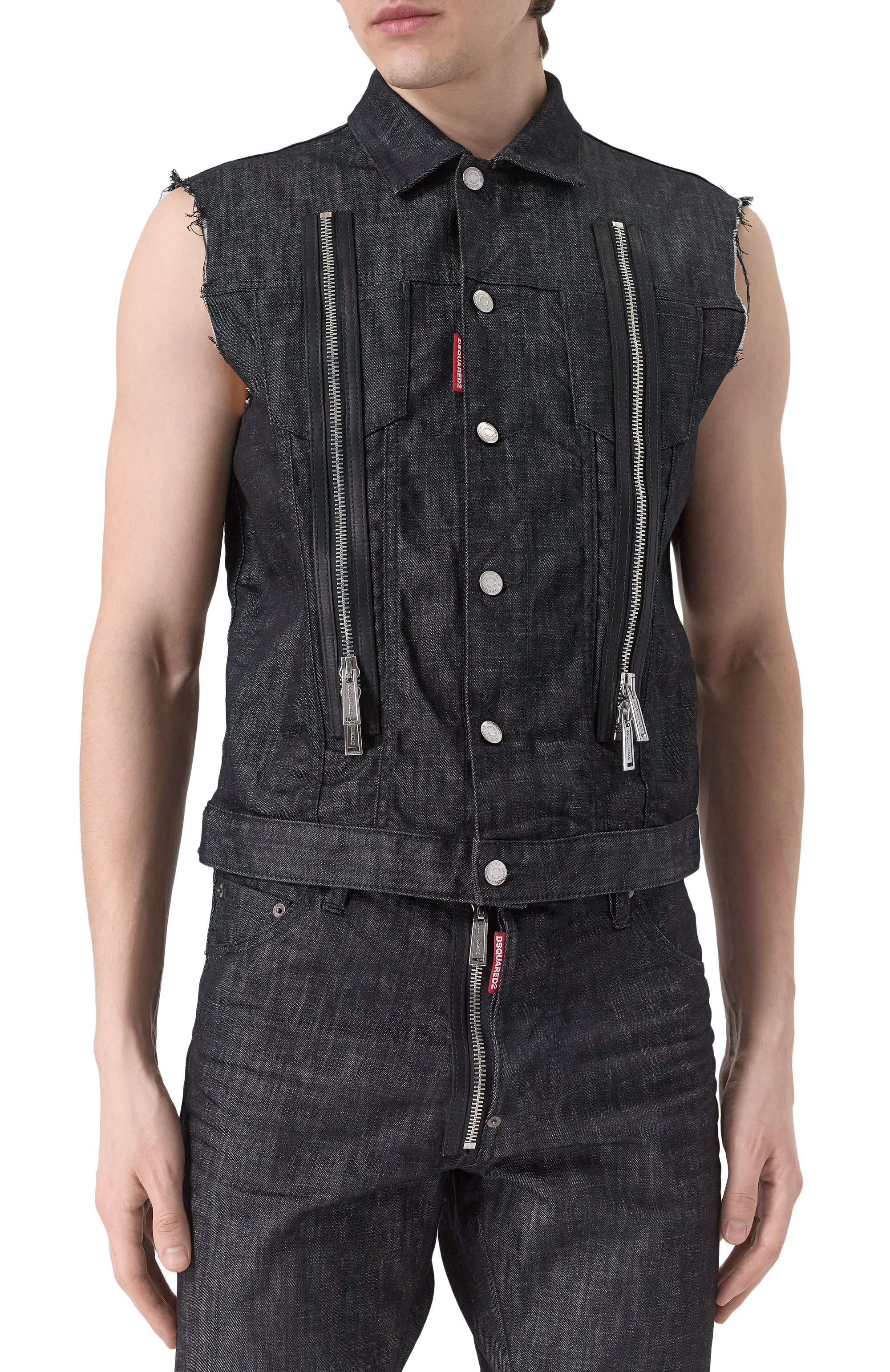 Джинсовый жилет DSQUARED2, арт. S71FB0488/S30357, фото 3