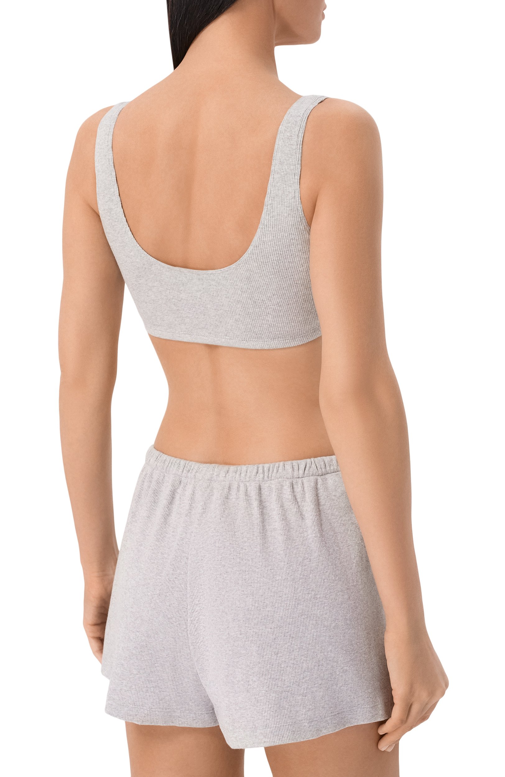 Хлопковый топ SPORTY AND RICH серого цвета по цене 11450 руб., арт. T011474326GY03, фото 4 Хлопковый топ SPORTY AND RICH, арт. T011474326GY03, фото 4