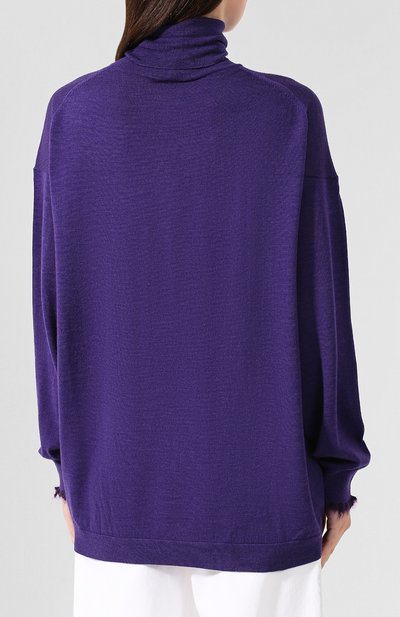 Шерстяная водолазка ACNE STUDIOS фиолетового цвета по цене 23600 руб., арт. A60120, фото 4 Шерстяная водолазка ACNE STUDIOS, арт. A60120, фото 4