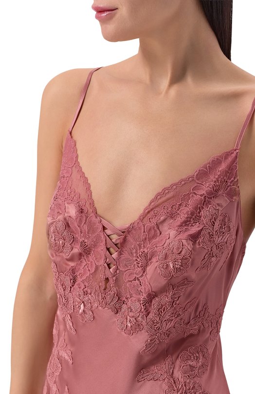 Сорочка из шелка и вискозы Marjolaine 4BON0102 Розовый  4BON0102 Фото 4