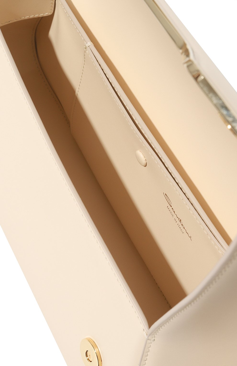 Сумка the pluto SANTONI кремового цвета по цене 186000 руб., арт. DFBBA2411BA-HST0N01, фото 5 Сумка the pluto SANTONI, арт. DFBBA2411BA-HST0N01, фото 5