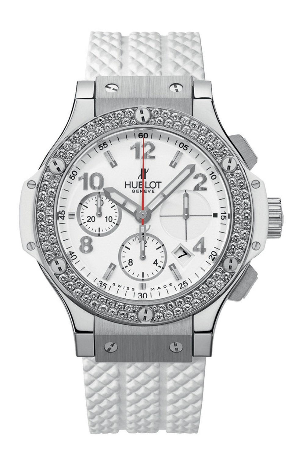 Часы big bang steel white diamonds HUBLOT бесцветного цвета по цене 2392000 руб., арт. 342.SE.230.RW.114, фото 1 Часы big bang steel white diamonds HUBLOT, арт. 342.SE.230.RW.114, фото 1