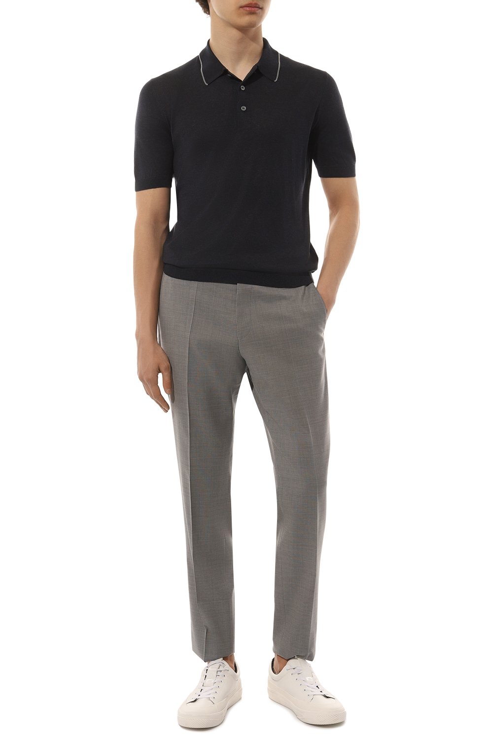 Шелковое поло ANDREA CAMPAGNA, арт. 43173/30901, фото 2