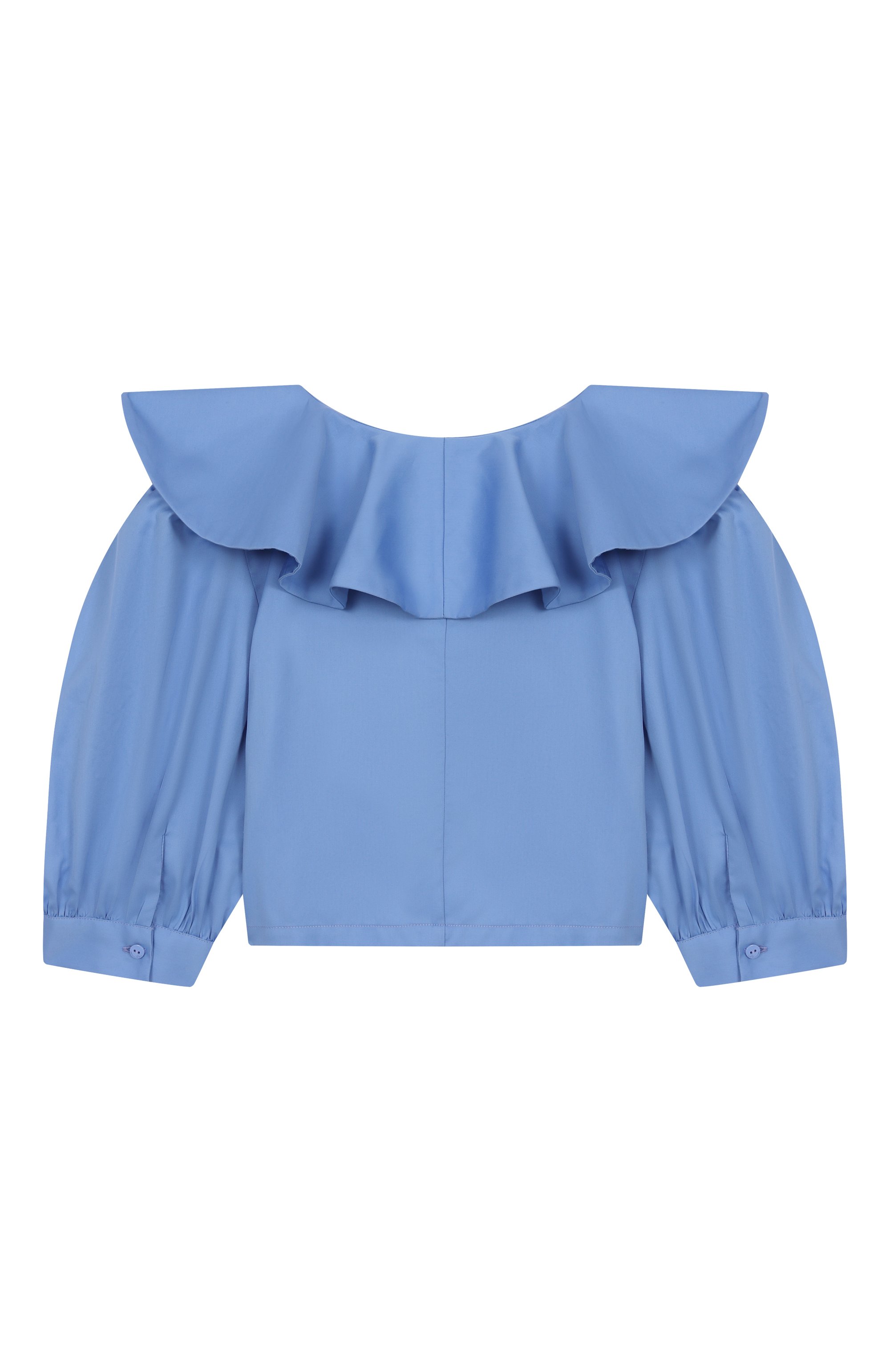 Хлопковая блузка BLUMARINE, арт. BFCA005.0.RA009/14A-16A, фото 2