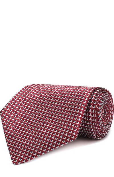 Мужской шелковый галстук с узором ZEGNA, арт. Z3D13/1XW