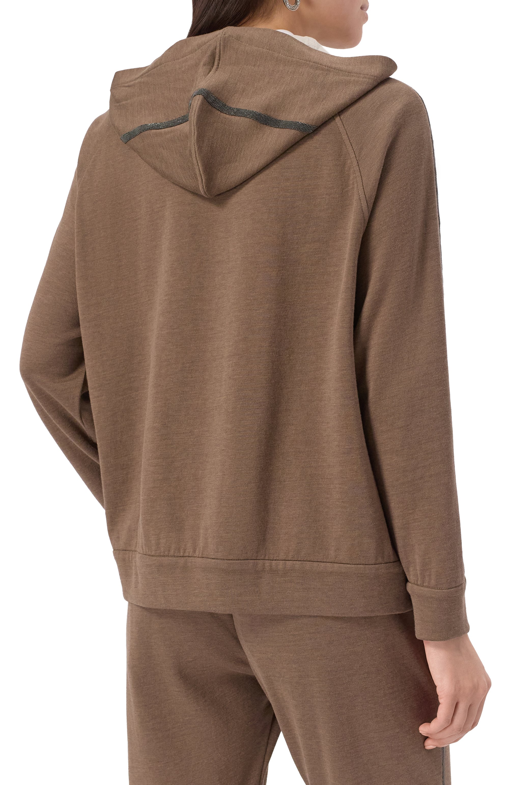 Толстовка из хлопка и шелка BRUNELLO CUCINELLI, арт. MD828SM606, фото 4