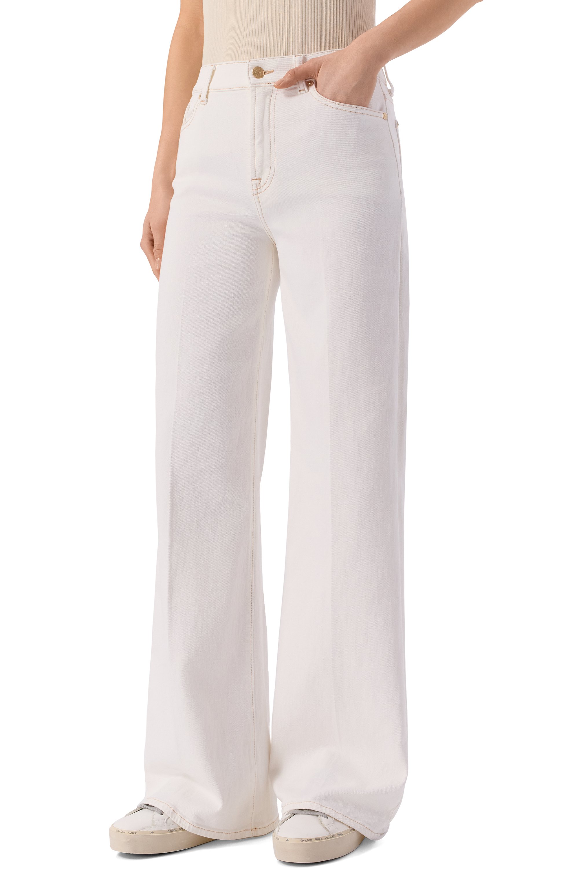 Джинсы lotta 7 FOR ALL MANKIND белого цвета по цене 32950 руб., арт. 7U662549-RGS, фото 3 Джинсы lotta 7 FOR ALL MANKIND, арт. 7U662549-RGS, фото 3