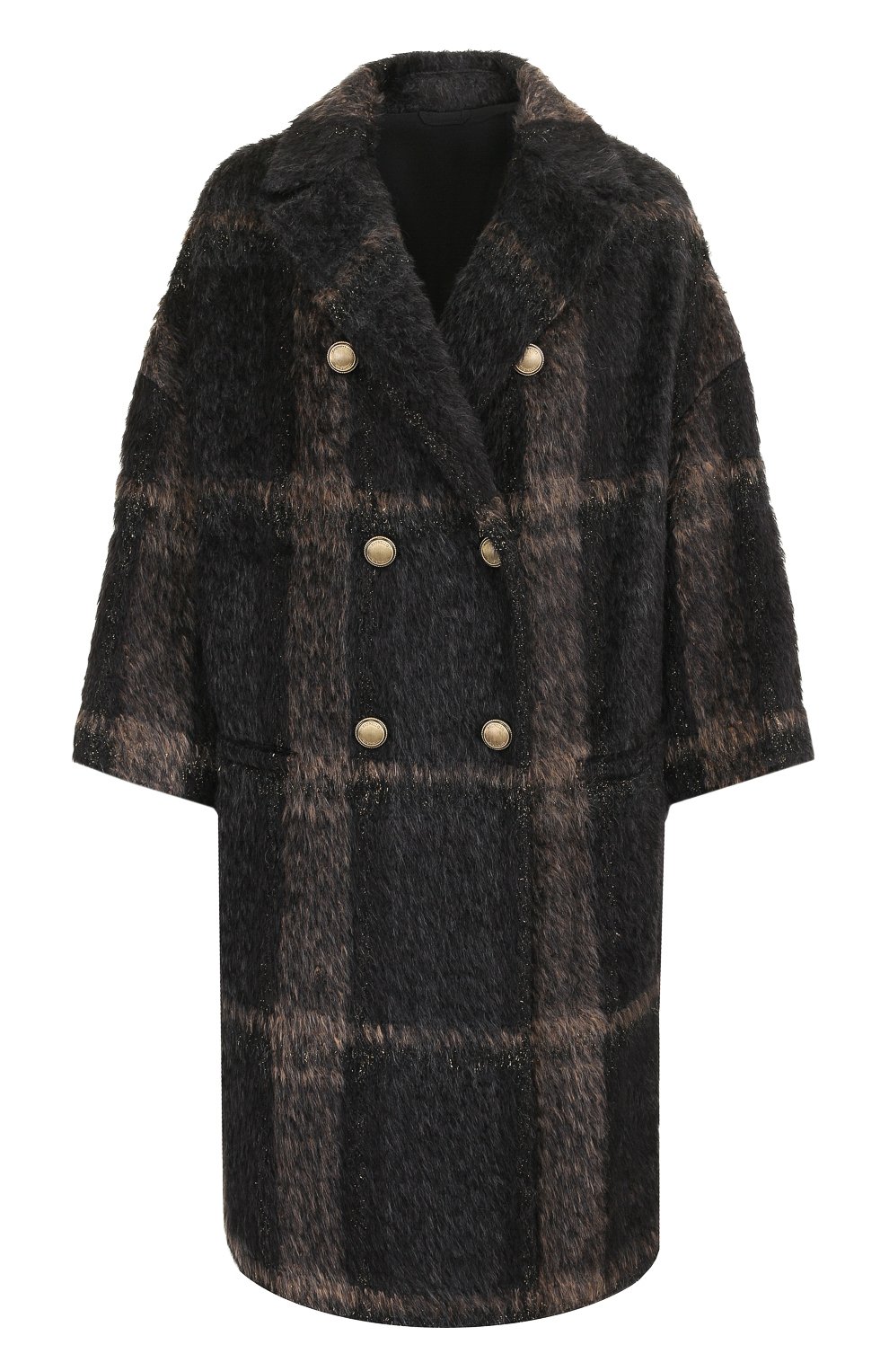 Двубортное пальто из смеси шерсти и кашемира BRUNELLO CUCINELLI, арт. MB5159189, фото 1