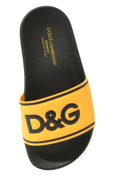 Кожаные шлепанцы DOLCE & GABBANA, арт. DD0318/A6E33/29-36, фото 4