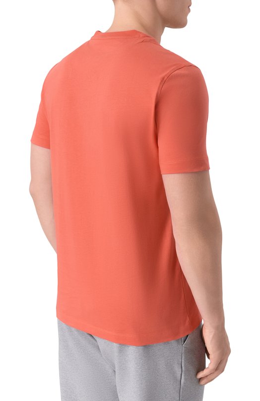 Хлопковая футболка Aeronautica Militare TS1580UJ00372_001 Оранжевый  TS1580UJ00372_001 Фото 4