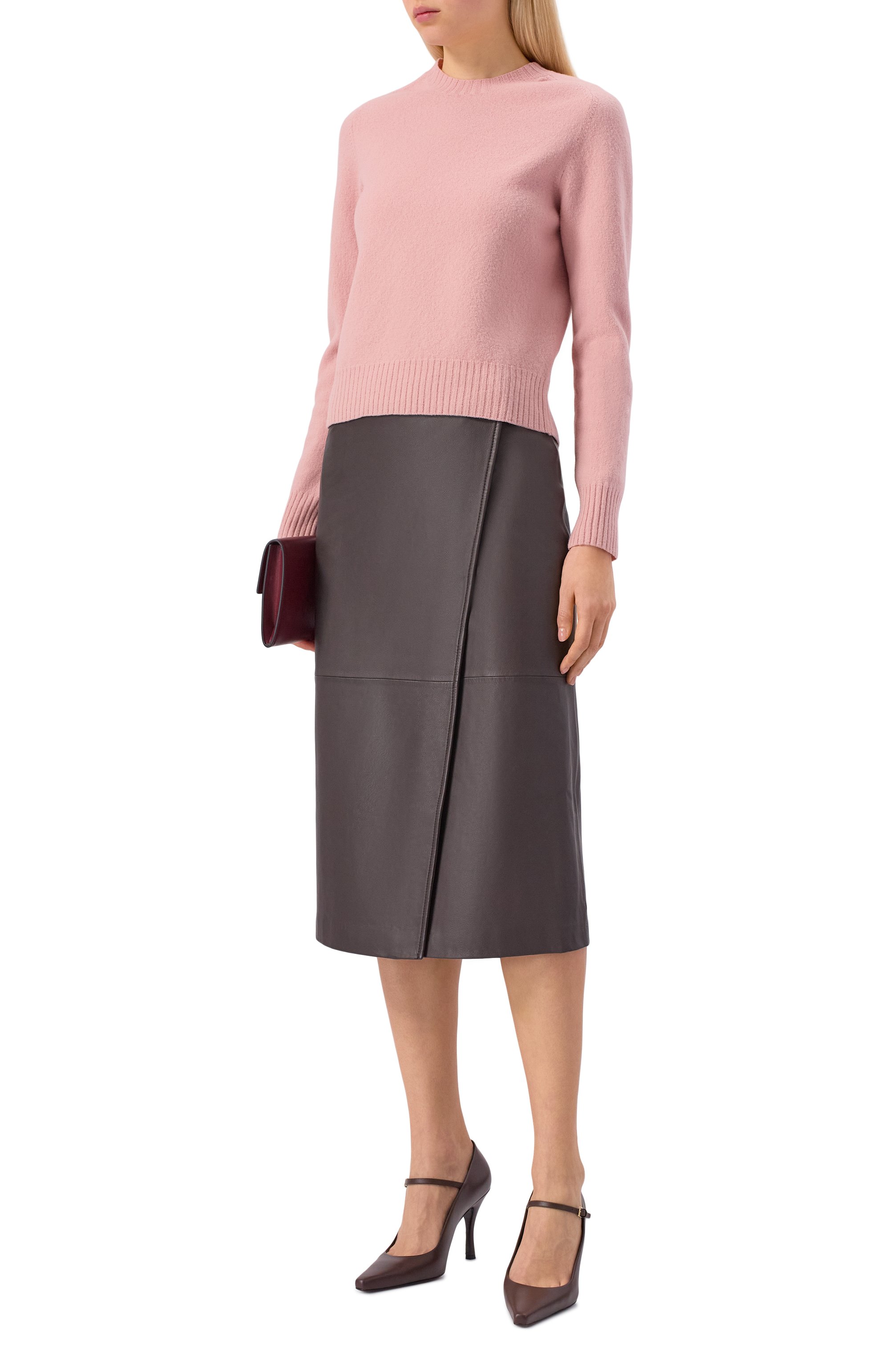 Кожаная юбка OFFICINE GENERALE, арт. W25WLTR554, фото 2