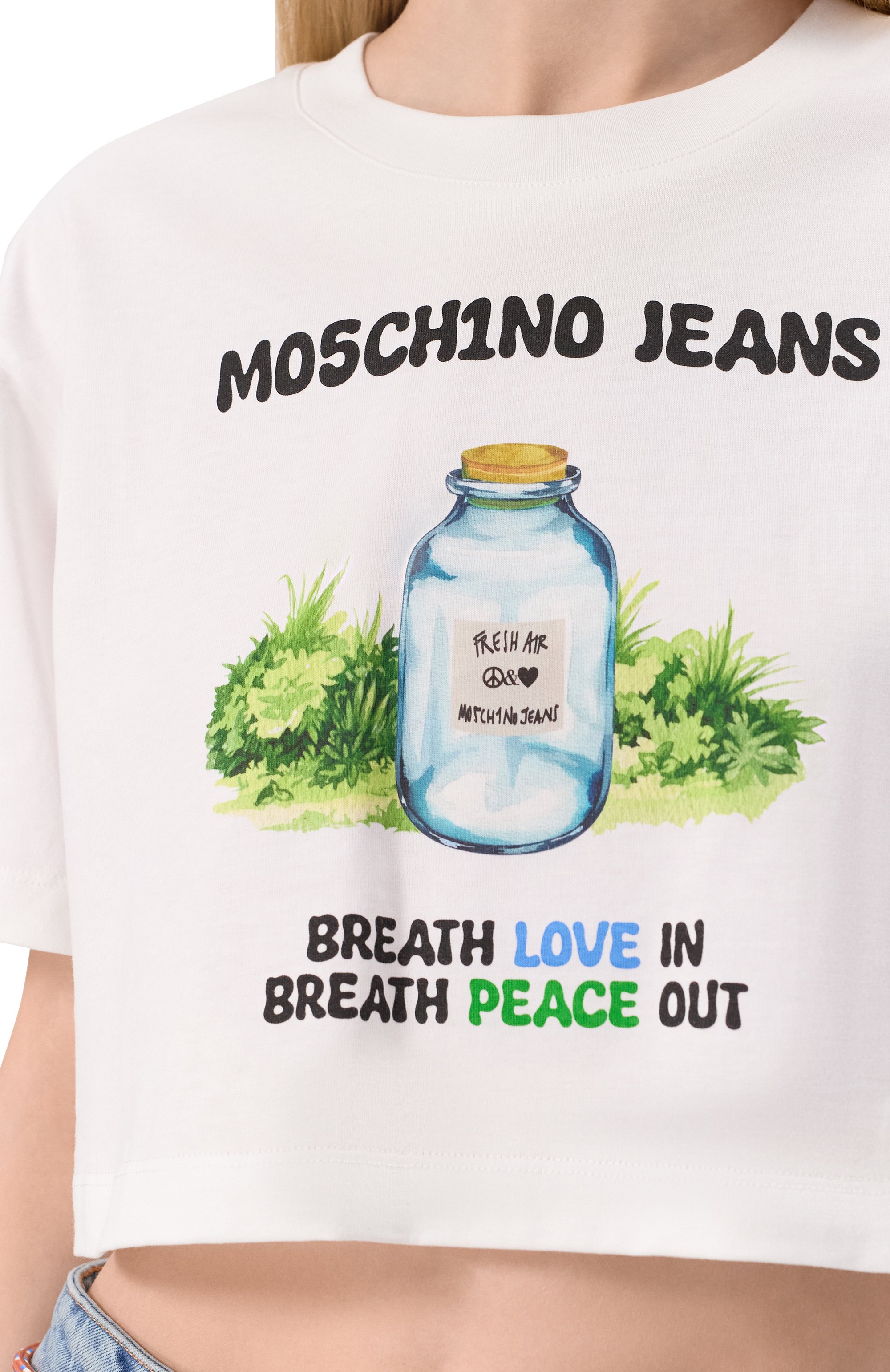 Хлопковая футболка M05CH1NO JEANS, арт. A0706/3229, фото 5