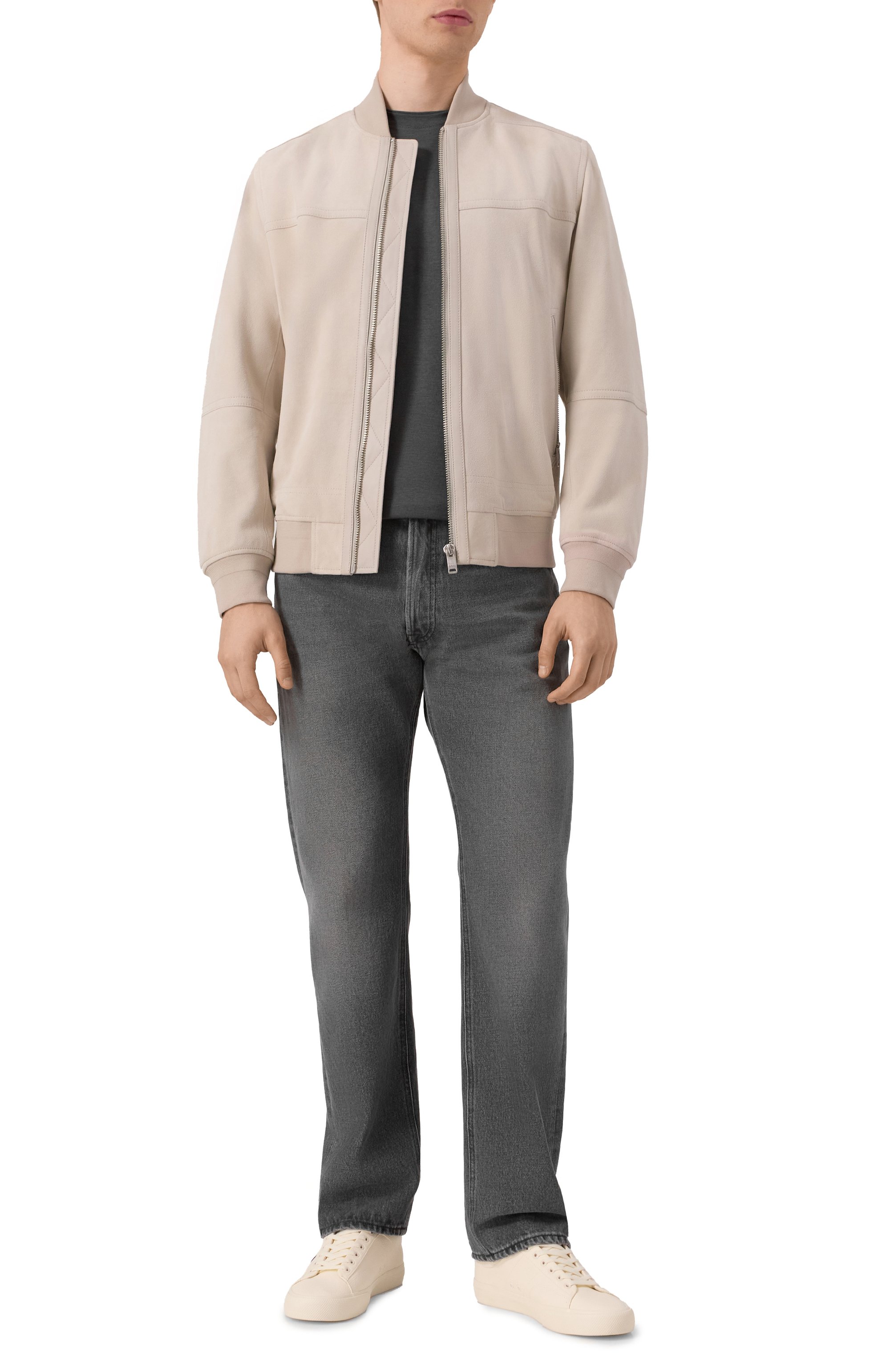 Замшевый бомбер BOSS ORANGE, арт. 50543505, фото 2