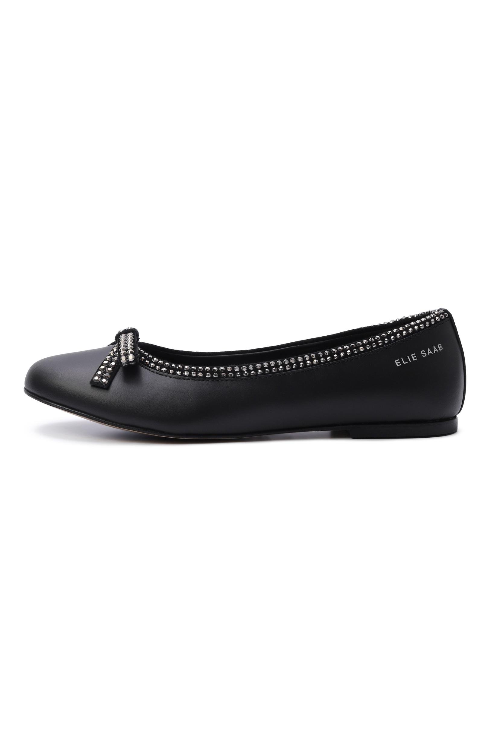 Кожаные балетки ELIE SAAB JUNIOR, арт. 82081/VAR3_001, фото 2