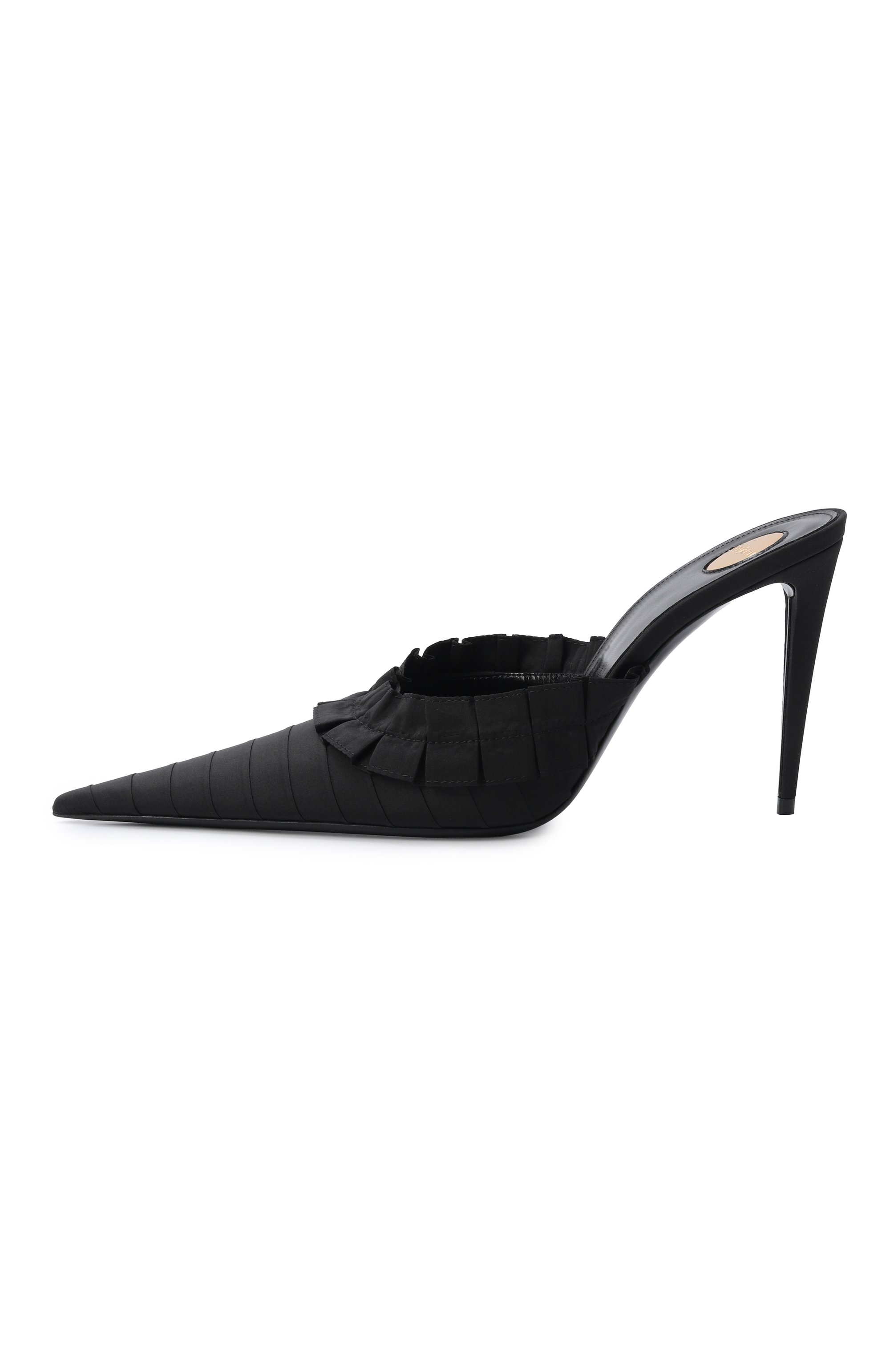 Текстильные мюли madeleine 100 SAINT LAURENT, арт. 870492/AAGJ0, фото 4