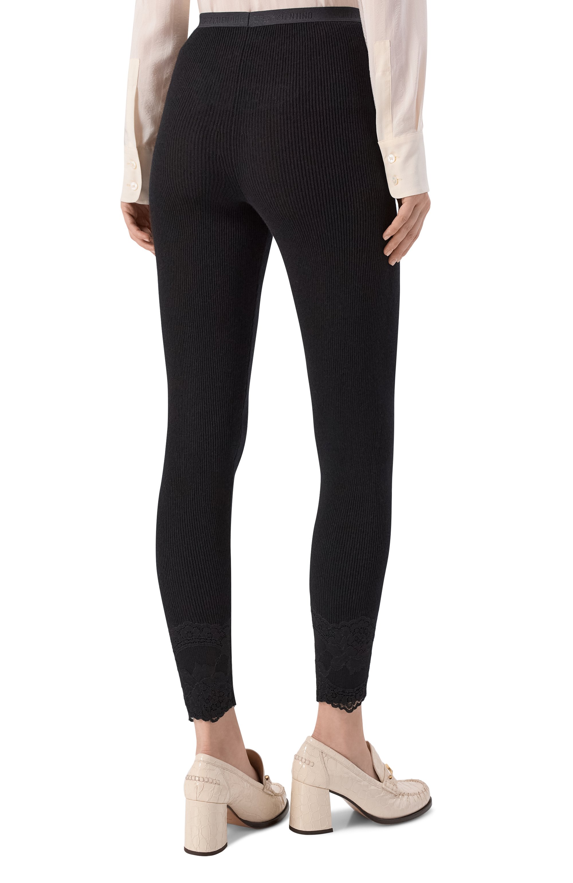 Кашемировые легинсы VALENTINO, арт. 7B0KF02R/9SH, фото 4