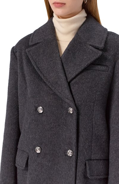 Шерстяное полупальто GANNI, арт. W0567, фото 5