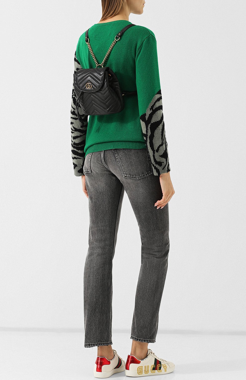 Рюкзак gg marmont GUCCI черного цвета по цене 192500 руб., арт. 528129/DRW4T, фото 2 Рюкзак gg marmont GUCCI, арт. 528129/DRW4T, фото 2