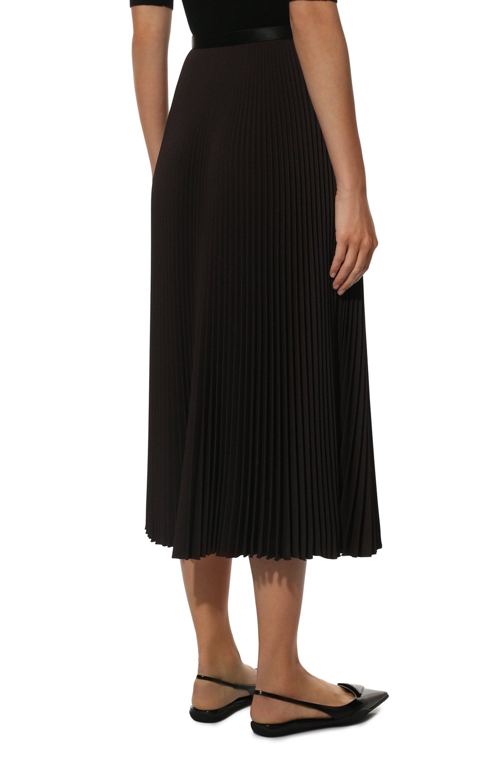 Плиссированная юбка PRADA, арт. P175RH-1OES-F0201-202, фото 4