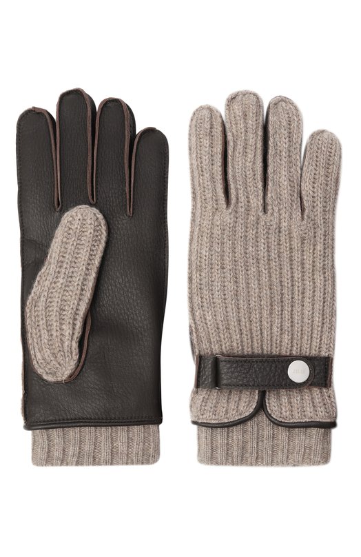 Комбинированные перчатки Zilli GL0015M0350V00000 Бежевый  GL0015M0350V00000 Фото 2