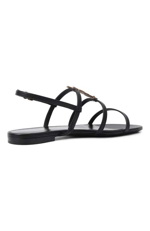 Кожаные сандалии New Cassandra Saint Laurent 777348/BDATT Чёрный  777348/BDATT Фото 5