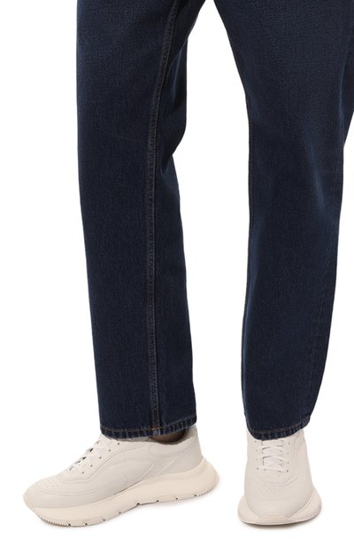 Кожаные кроссовки GIANVITO ROSSI, арт. S25397.M1WHT.CLNBIAN, фото 3