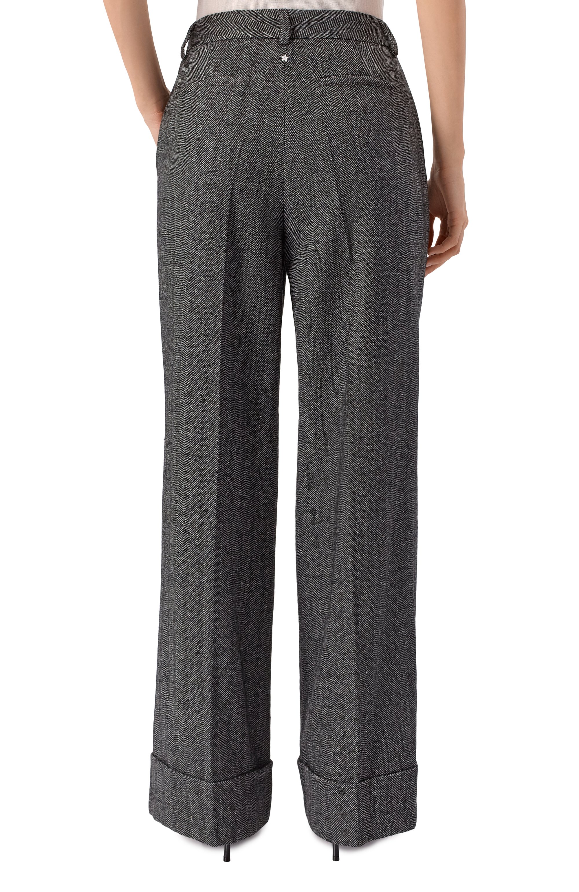 Брюки из шерсти и шелка LORENA ANTONIAZZI, арт. PA30B/5044, фото 4