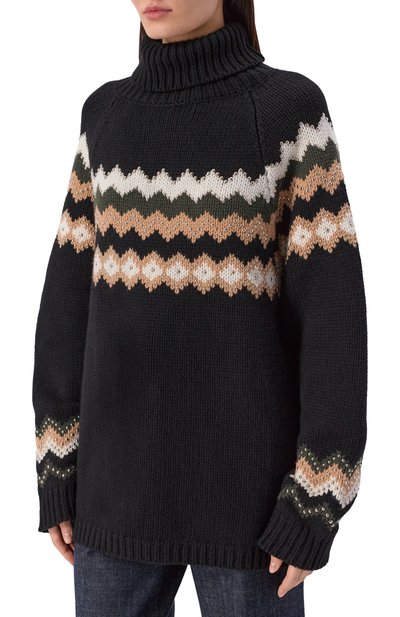 Свитер из шерсти и кашемира ELIE SAAB, арт. T0220EF25/CK010, фото 3